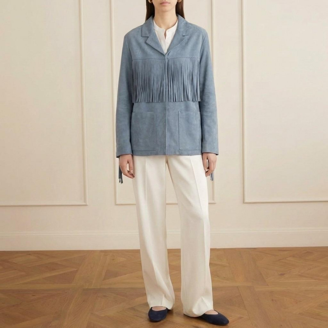 Calypso Double Sided Suede Jacket by Curated Crowd Collective on curated-crowd.com