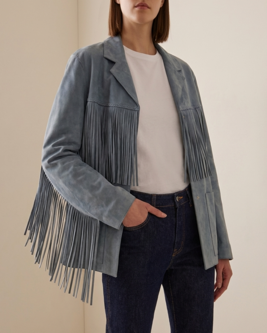 Calypso Double Sided Suede Jacket by Curated Crowd Collective on curated-crowd.com