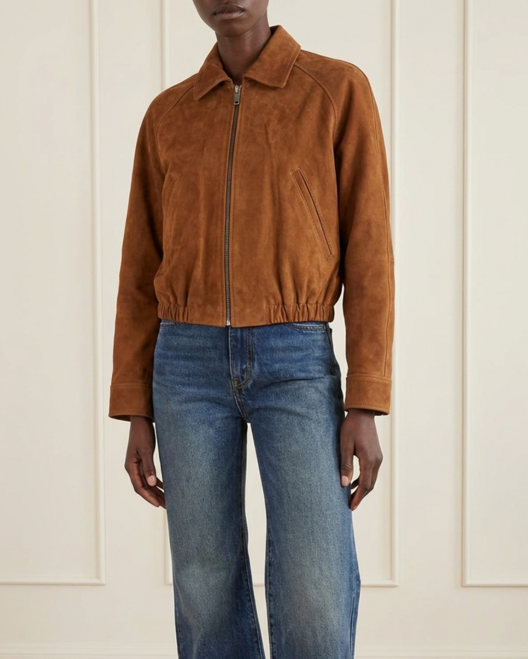 Alba Suede Jacket by Curated Crowd Collective on curated-crowd.com