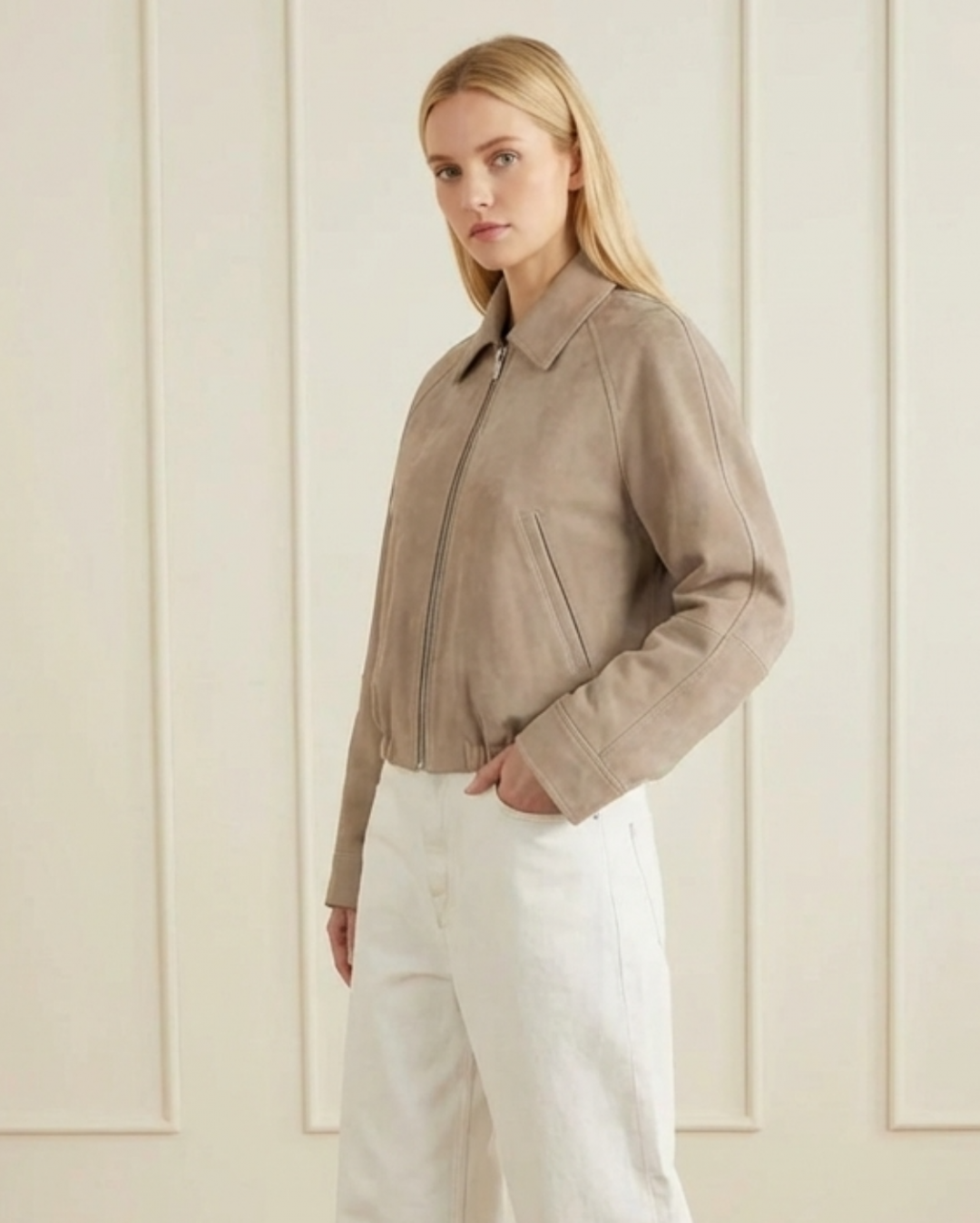 Alba Suede Jacket by Curated Crowd Collective on curated-crowd.com