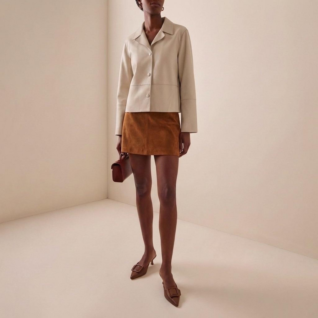 Ralia Leather Jacket by Curated Crowd Collective on curated-crowd.com