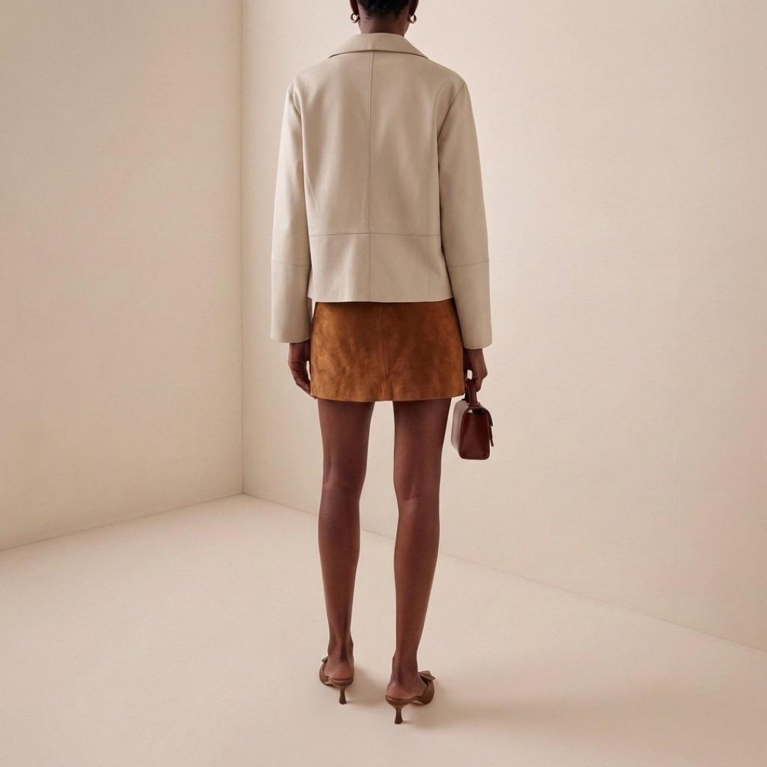 Ralia Leather Jacket by Curated Crowd Collective on curated-crowd.com