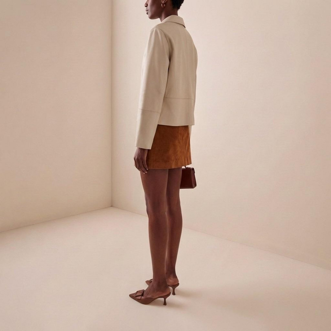 Ralia Leather Jacket by Curated Crowd Collective on curated-crowd.com