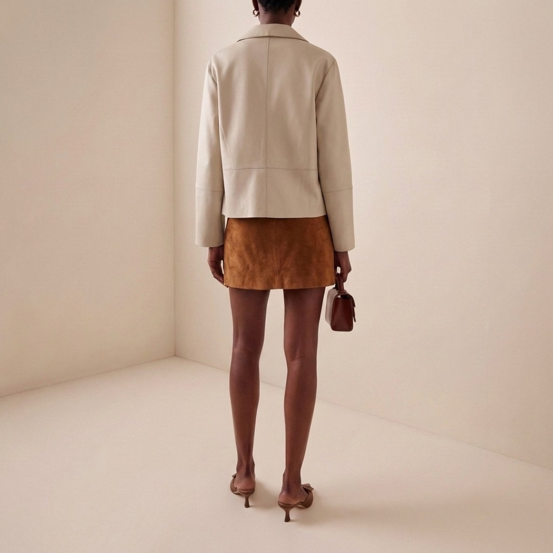 Ralia Leather Jacket by Curated Crowd Collective on curated-crowd.com