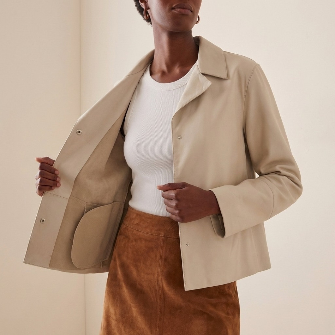 Ralia Leather Jacket by Curated Crowd Collective on curated-crowd.com