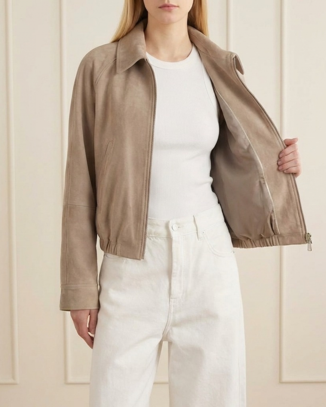 Alba Suede Jacket by Curated Crowd Collective on curated-crowd.com