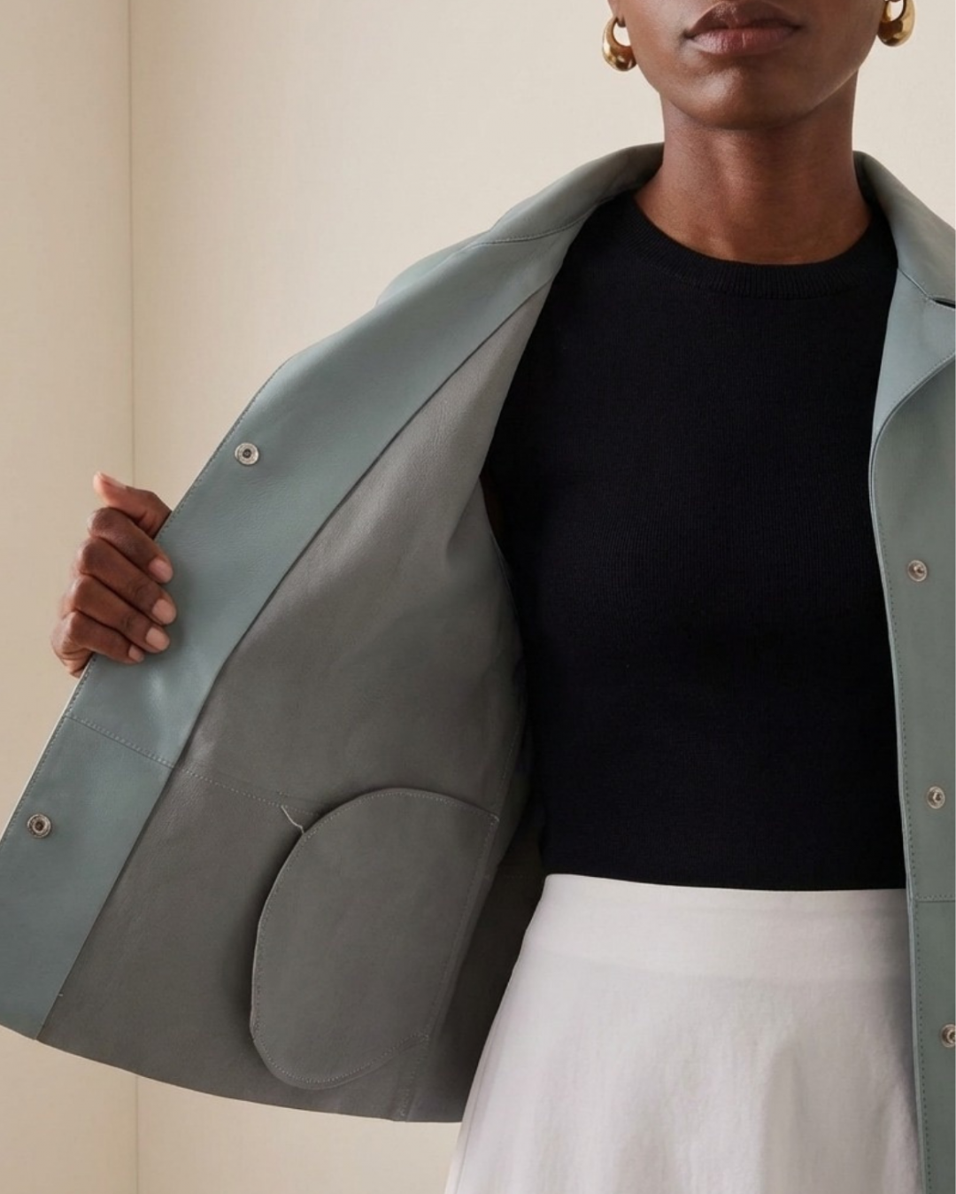 Ralia Leather Jacket by Curated Crowd Collective on curated-crowd.com