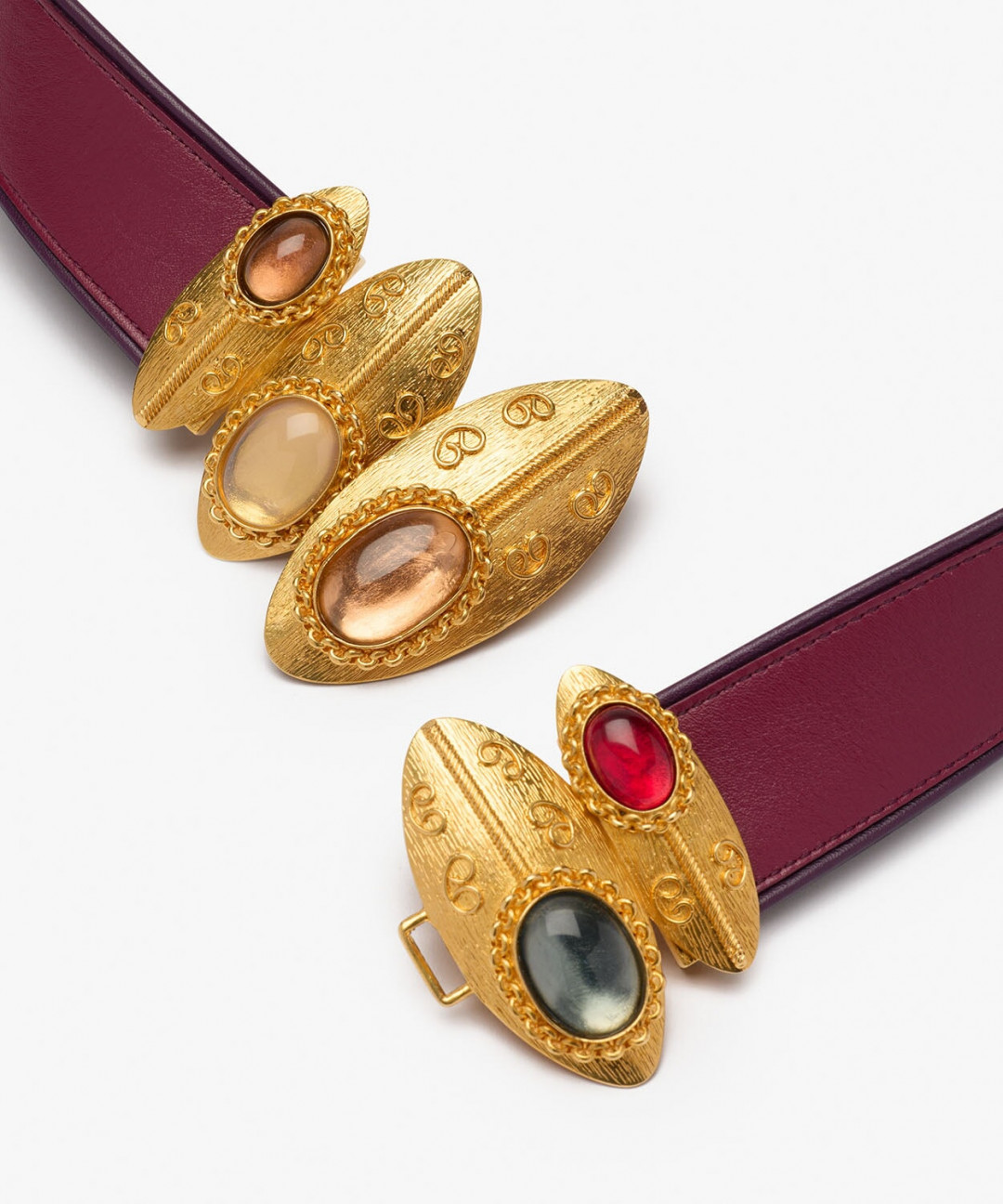 Shield Leather Belt by Sonia Petroff on curated-crowd.com