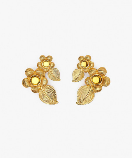 Double Retro Flower Earrings by Sonia Petroff on curated-crowd.com