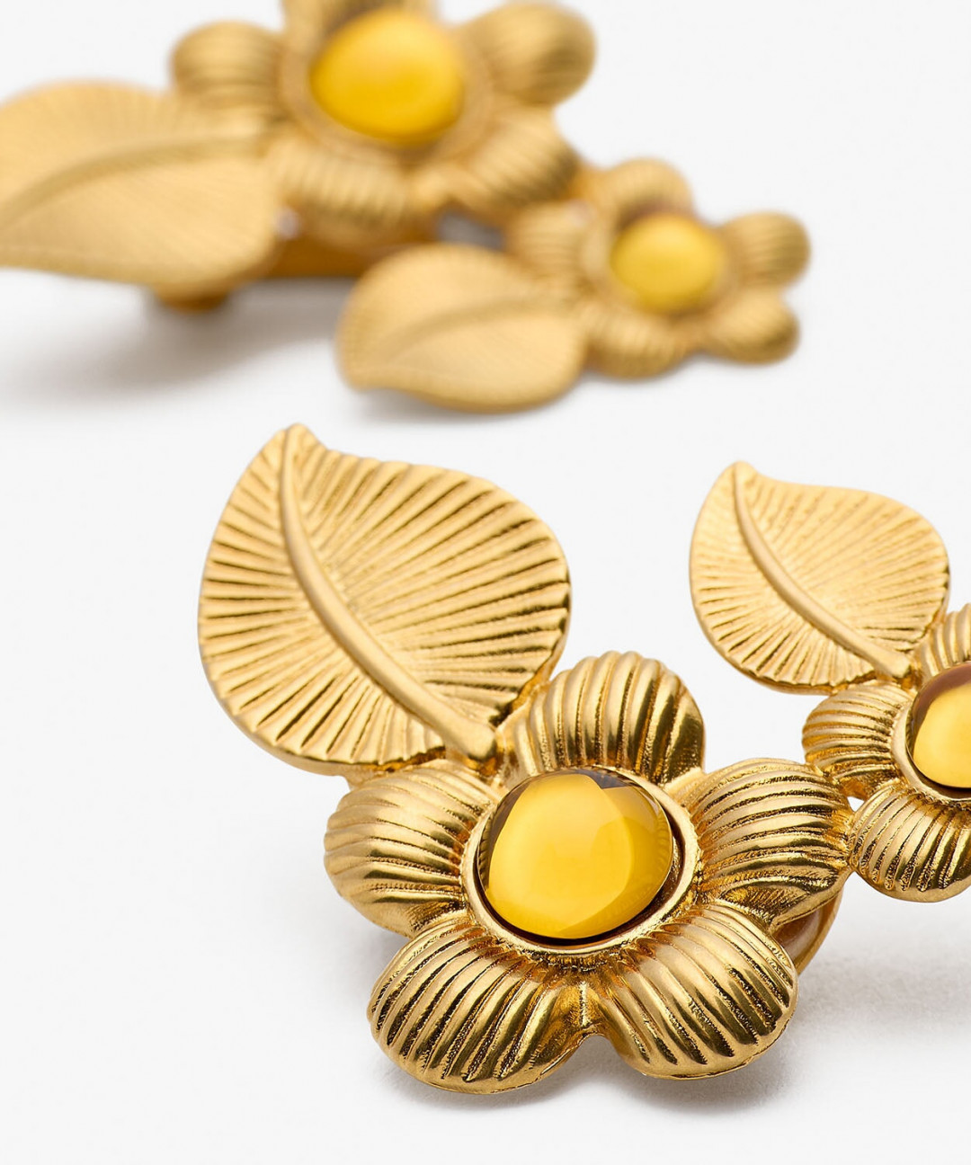 Double Retro Flower Earrings by Sonia Petroff on curated-crowd.com