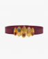 Shield Leather Belt by Sonia Petroff on curated-crowd.com