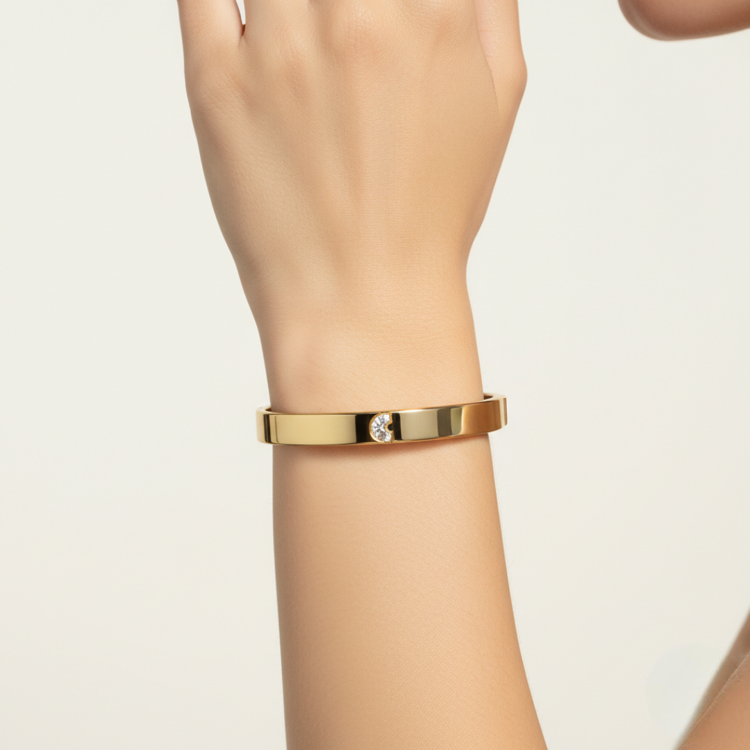 Alphabet Diamond Bangle by MOH on curated-crowd.com