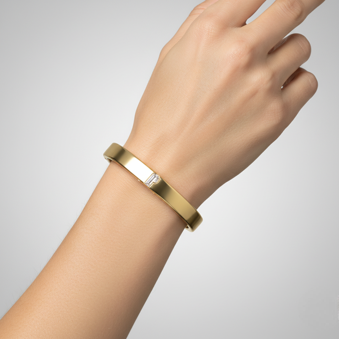 Alphabet Diamond Bangle by MOH on curated-crowd.com