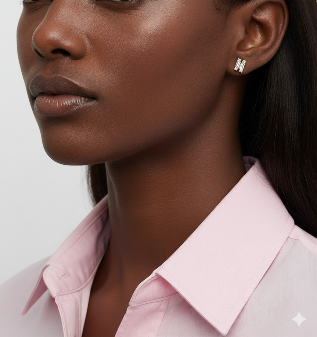 Alphabet Diamond Stud Earring by MOH on curated-crowd.com