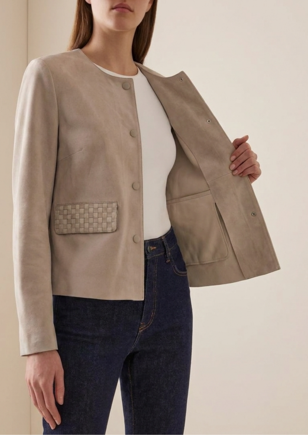 Canto Suede Jacket by Curated Crowd Collective on curated-crowd.com