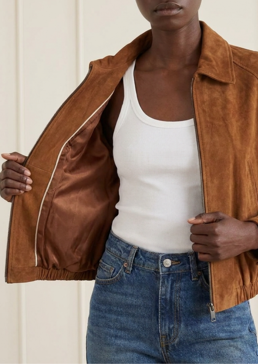 Alba Suede Jacket by Curated Crowd Collective on curated-crowd.com