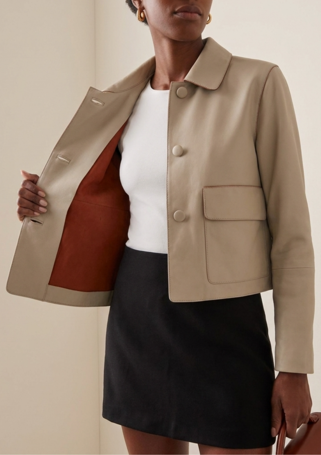 Ondine Leather Jacket by Curated Crowd Collective on curated-crowd.com