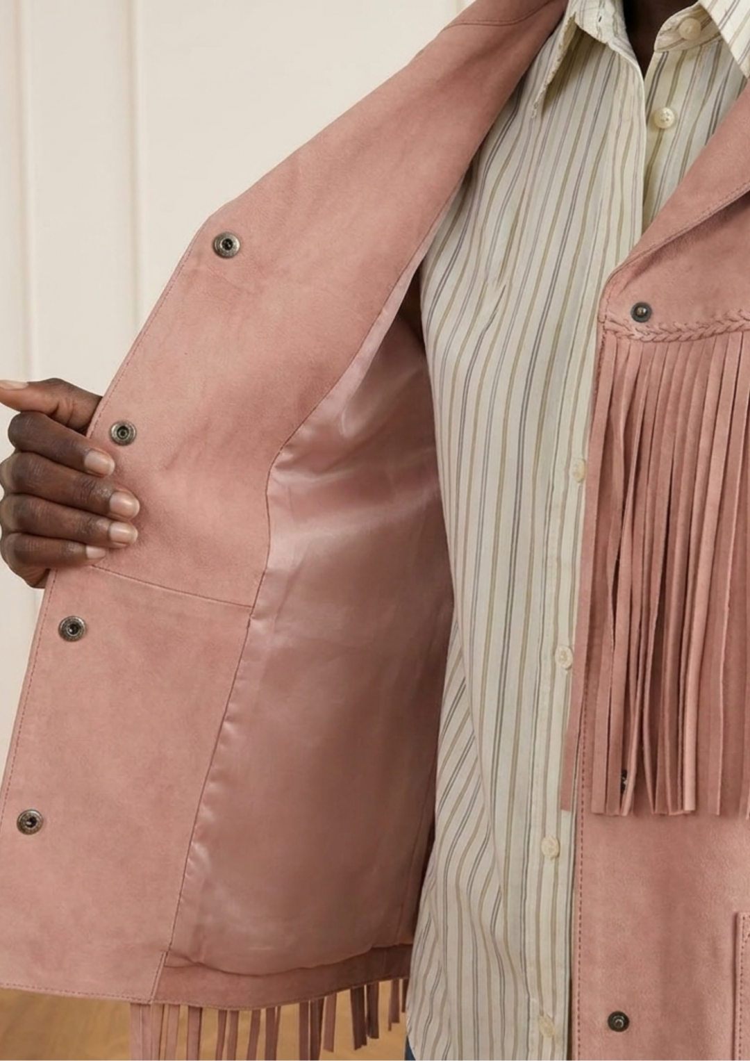 Calypso Suede Jacket by Curated Crowd Collective on curated-crowd.com