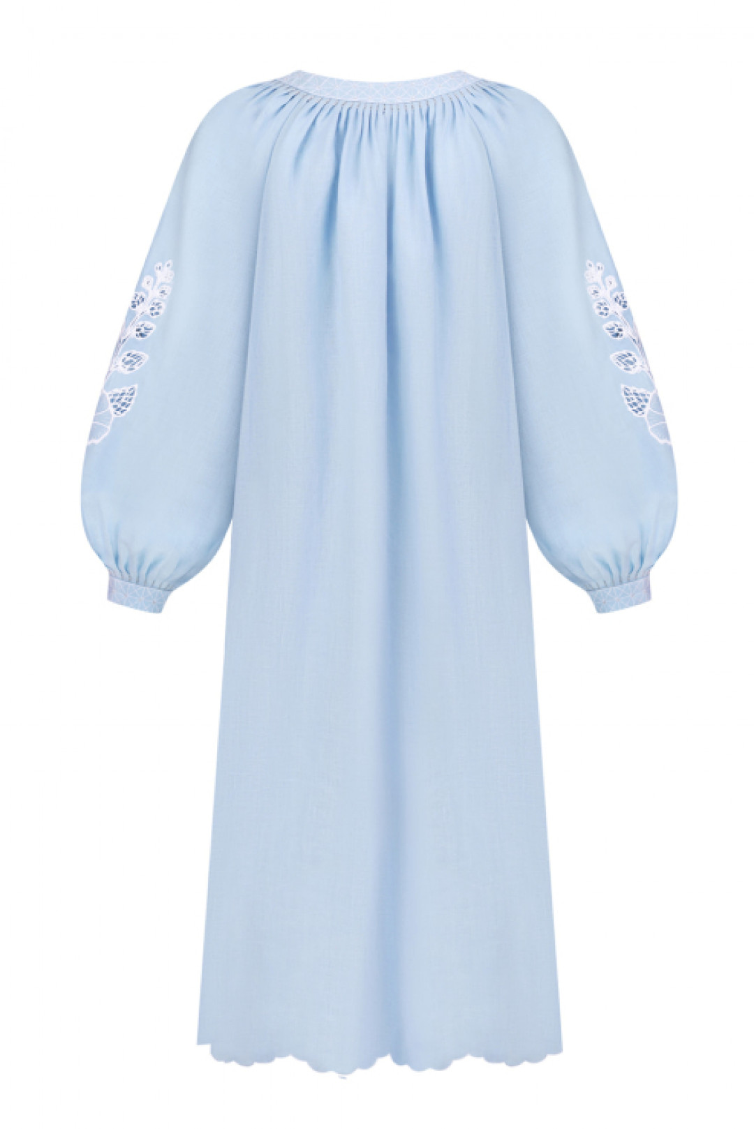 Mallow Blue Midi Dress by FOBERINI on curated-crowd.com