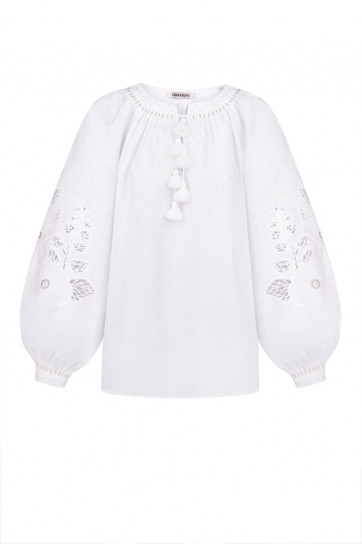 Mallow White Blouse by FOBERINI on curated-crowd.com