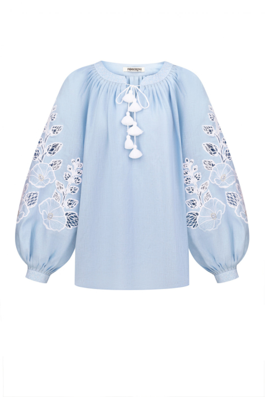 Mallow Blue Blouse by FOBERINI on curated-crowd.com