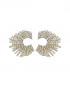 Starstruck Earrings Champagne and White by Talita London on curated-crowd.com