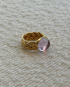 Pale Amethyst Set Braided Wire Ring by Tay Jewellery on curated-crowd.com