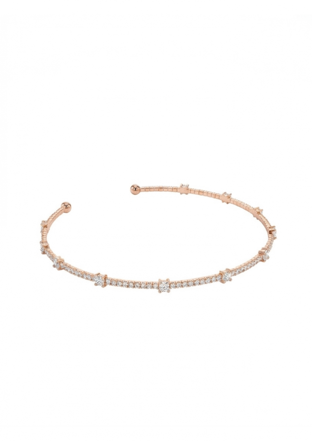 Enigma V2 Choker Rose Gold by Talita London on curated-crowd.com