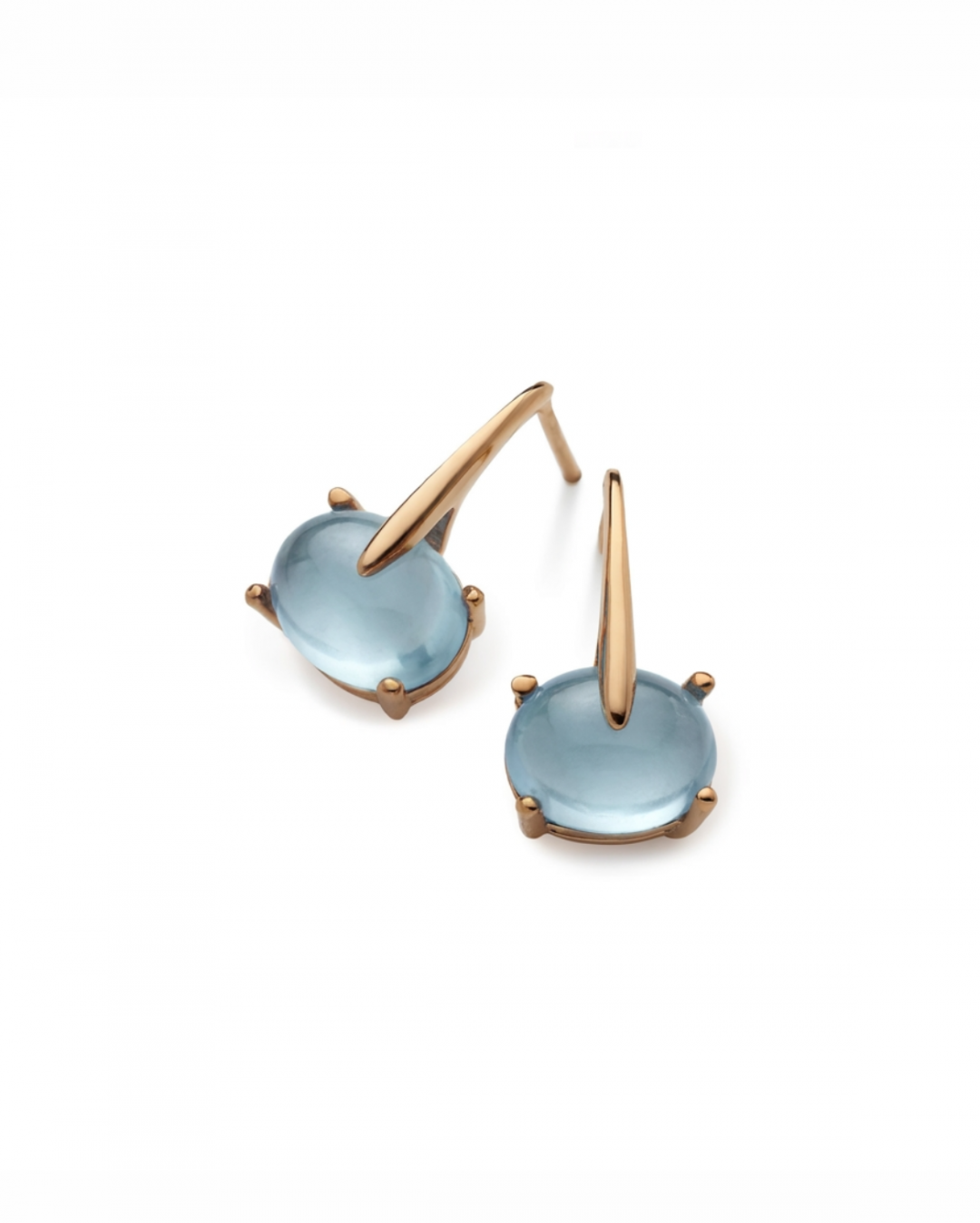 Sardinia Long Blue Topaz Earrings by MAVIADA on curated-crowd.com