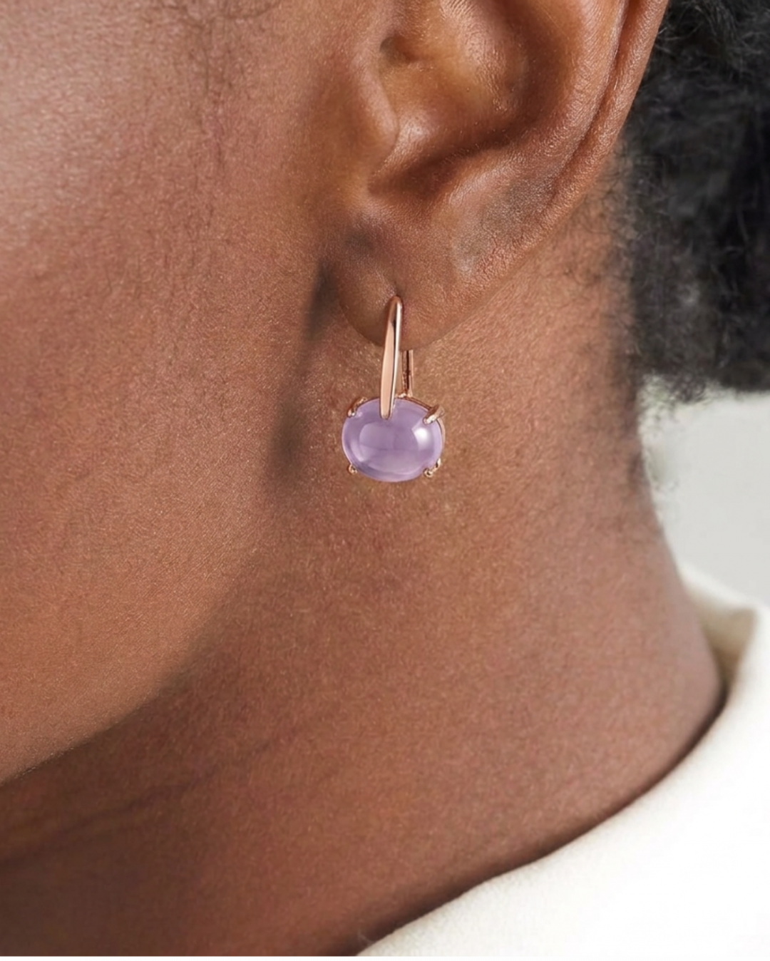 Sardinia Short Amethyst Earrings by MAVIADA on curated-crowd.com
