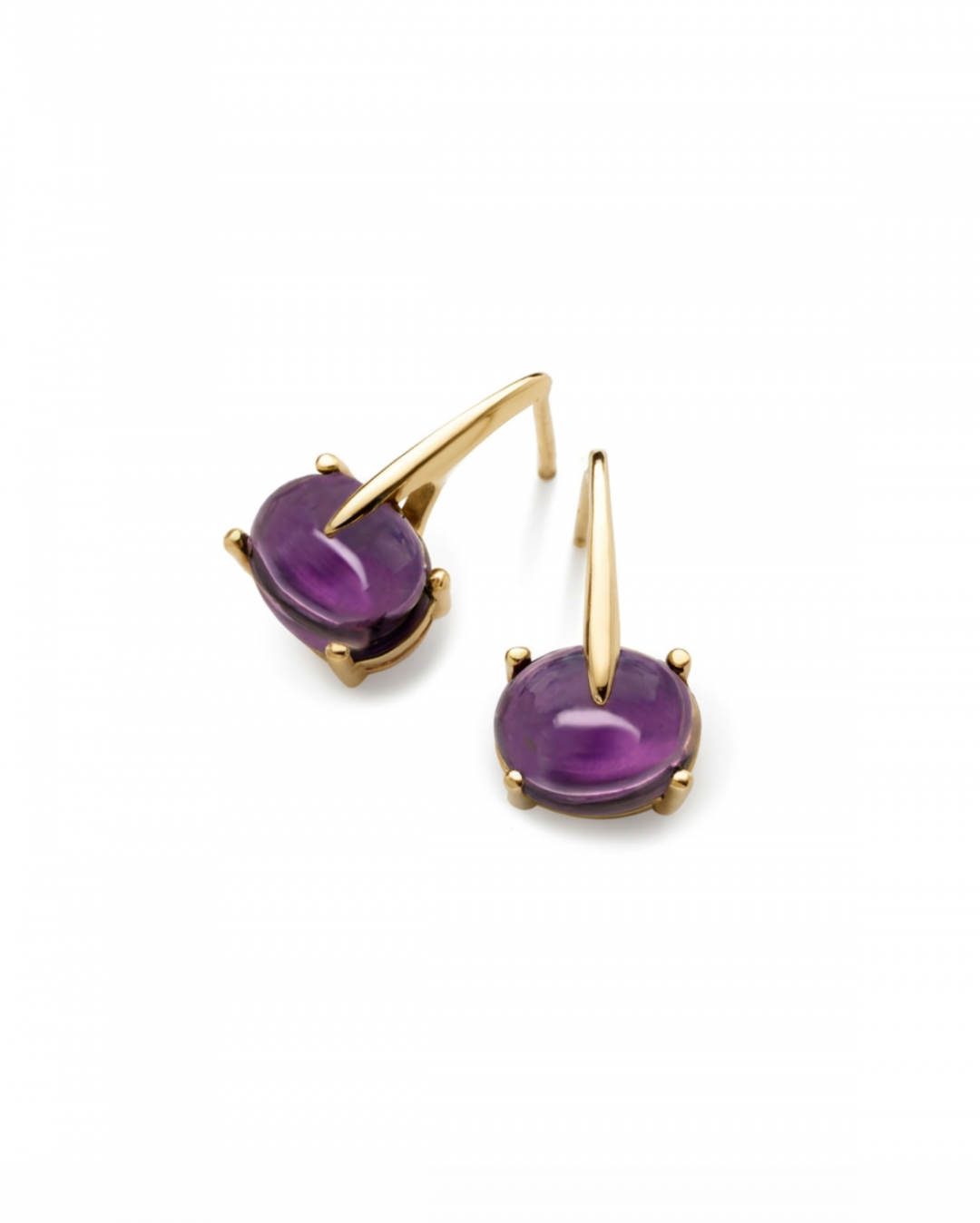 Sardinia Short Purple Amthyst Earrings by MAVIADA on curated-crowd.com