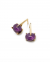 Sardinia Short Purple Amthyst Earrings by MAVIADA on curated-crowd.com