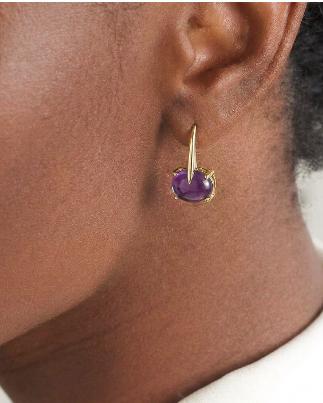 Sardinia Short Purple Amthyst Earrings by MAVIADA on curated-crowd.com