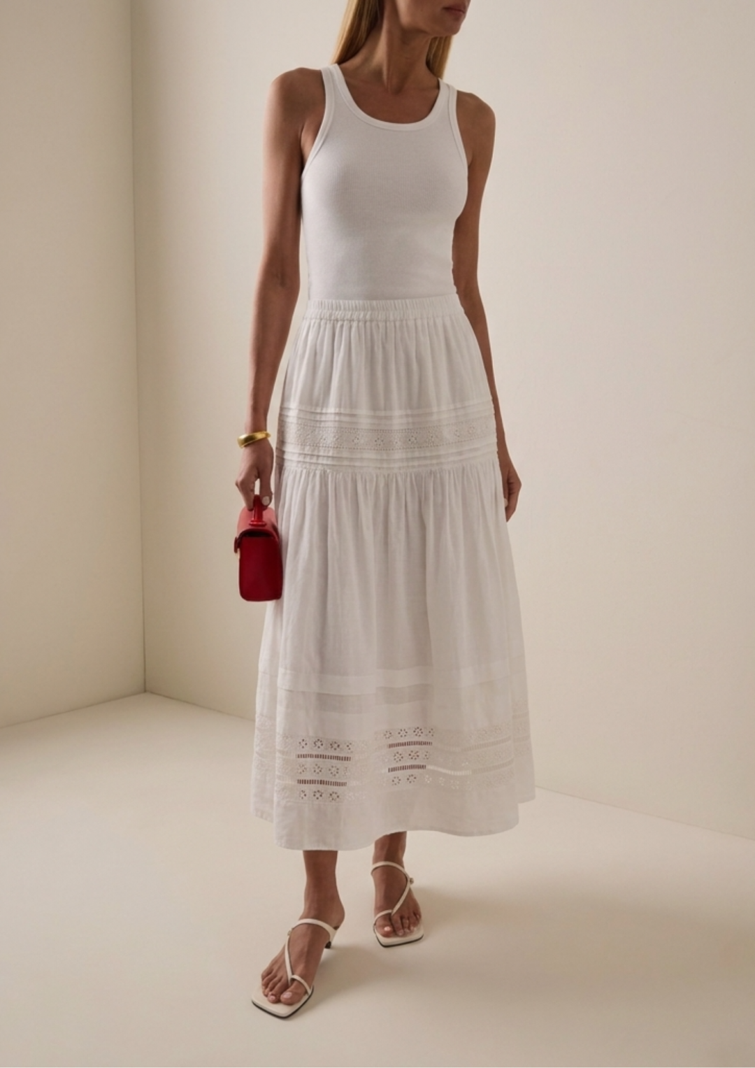Elie Midi Skirt by H For Harmony on curated-crowd.com