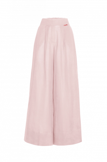 Wide Leg Linen Trousers by Atelier Handmade on curated-crowd.com