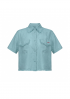 Short Sleeve Linen Top with Pockets by Atelier Handmade on curated-crowd.com