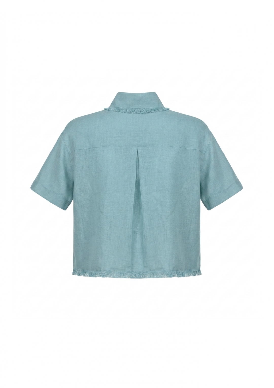 Short Sleeve Linen Top with Pockets by Atelier Handmade on curated-crowd.com