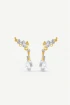 Mini riverstone earrings mix by Jude Benhalim on curated-crowd.com