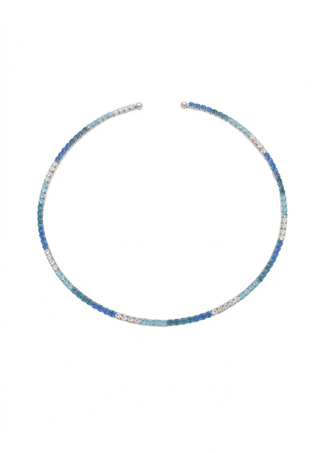 Inner Light Choker Silver Aqua by Talita London on curated-crowd.com