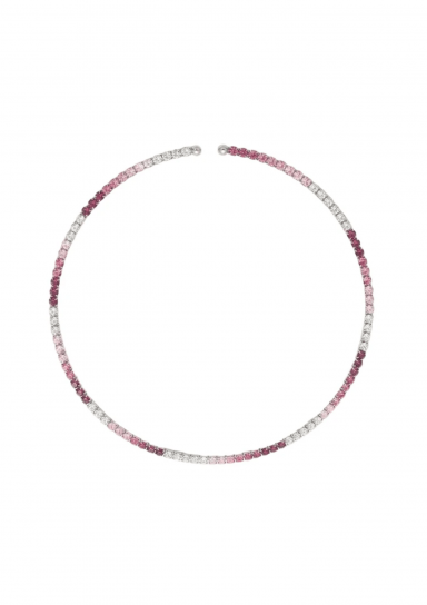 Inner Light Choker Silver Rose by Talita London on curated-crowd.com