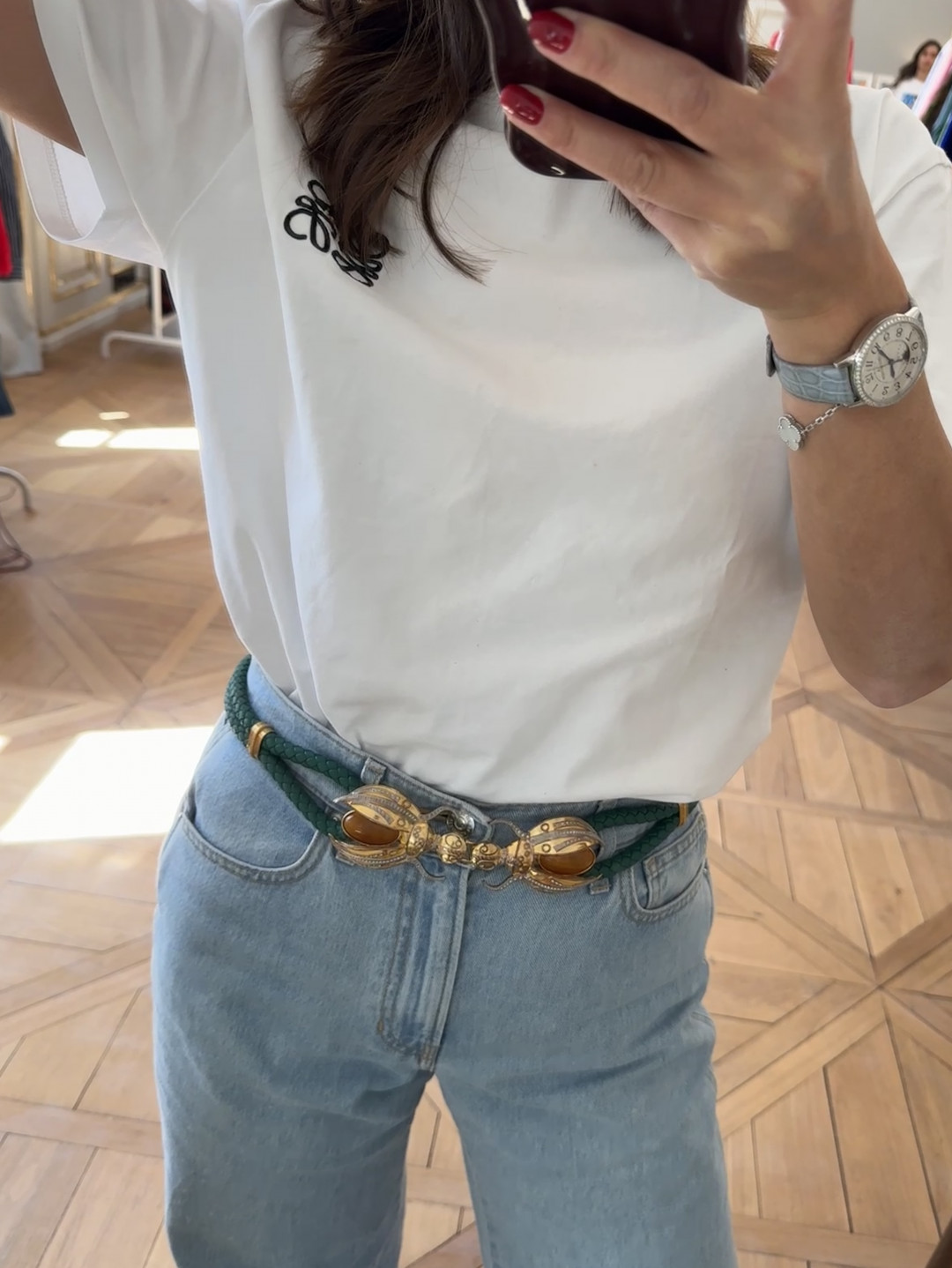 Scarab Woven Belt by Sonia Petroff on curated-crowd.com