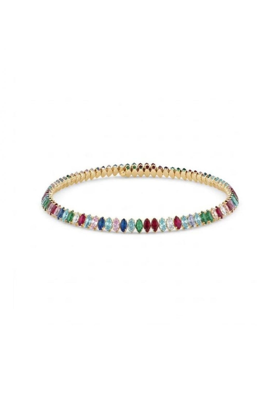 Marquise Choker Gold Rainbow by Talita London on curated-crowd.com