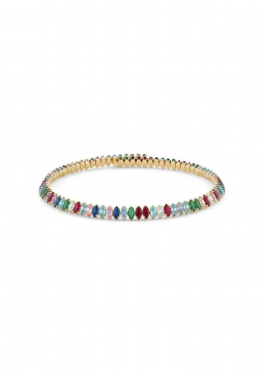 Marquise Choker Gold Rainbow by Talita London on curated-crowd.com