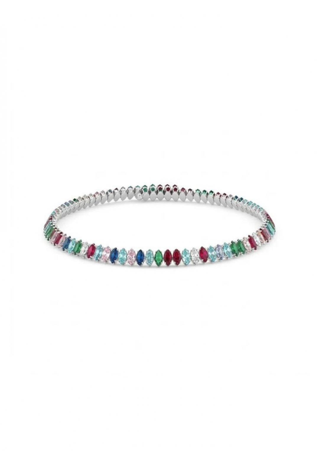 Marquise Choker Silver Rainbow by Talita London on curated-crowd.com