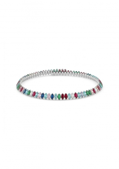 Marquise Choker Silver Rainbow by Talita London on curated-crowd.com