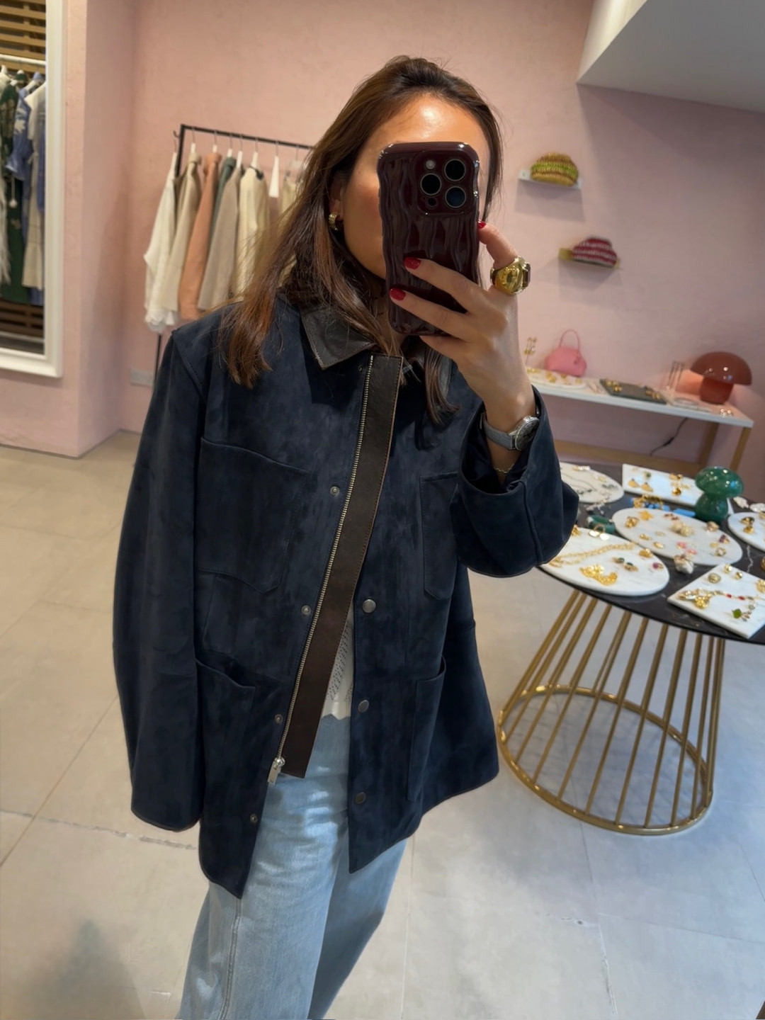 Auvette Suede Jacket by Curated Crowd Collective on curated-crowd.com