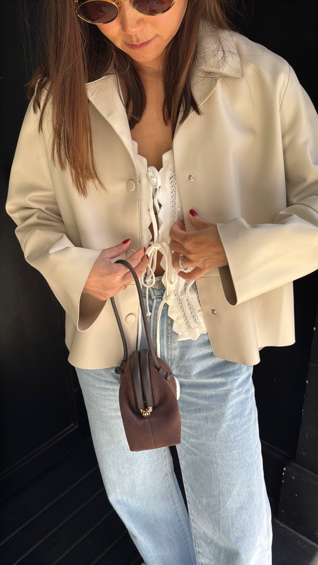 Ralia Leather Jacket by Curated Crowd Collective on curated-crowd.com