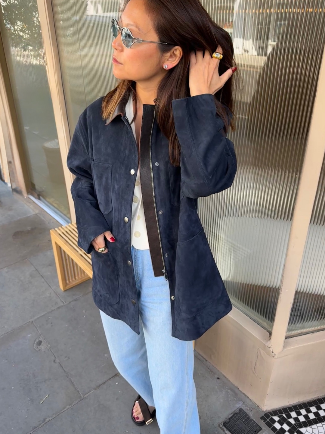 Auvette Suede Jacket by Curated Crowd Collective on curated-crowd.com