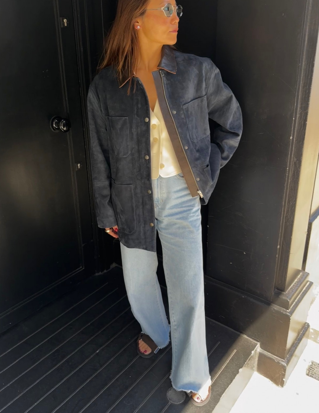 Auvette Suede Jacket by Curated Crowd Collective on curated-crowd.com