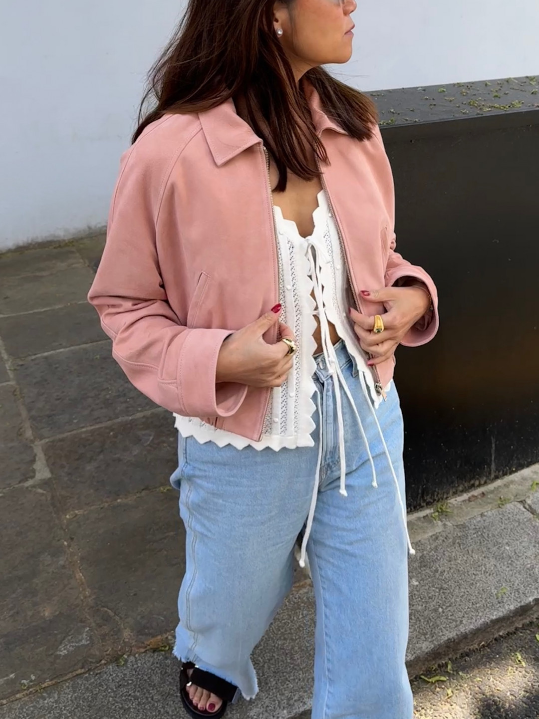 Alba Suede Jacket by Curated Crowd Collective on curated-crowd.com